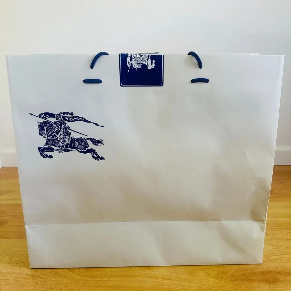 Burberry Paper Shopping Gift Bag Bundle - x2 X large 21.25
